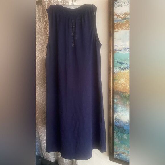 Lilly Pulitzer Mini Dress Size XS Navy Blue tank Sleeveless Buttons From - Picture 2 of 15